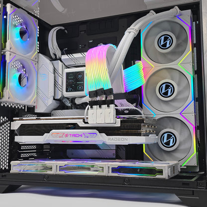 RX 7900 XTX, Ryzen 9 5900X, 32GB RAM, Lian Li O11 Vision Chrome Custom Liquid Cooled Gaming PC