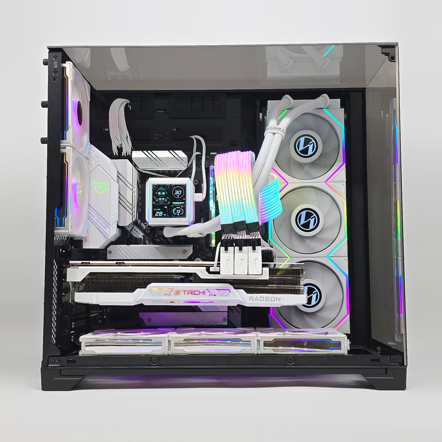RX 7900 XTX, Ryzen 9 5900X, 32GB RAM, Lian Li O11 Vision Chrome Custom Liquid Cooled Gaming PC