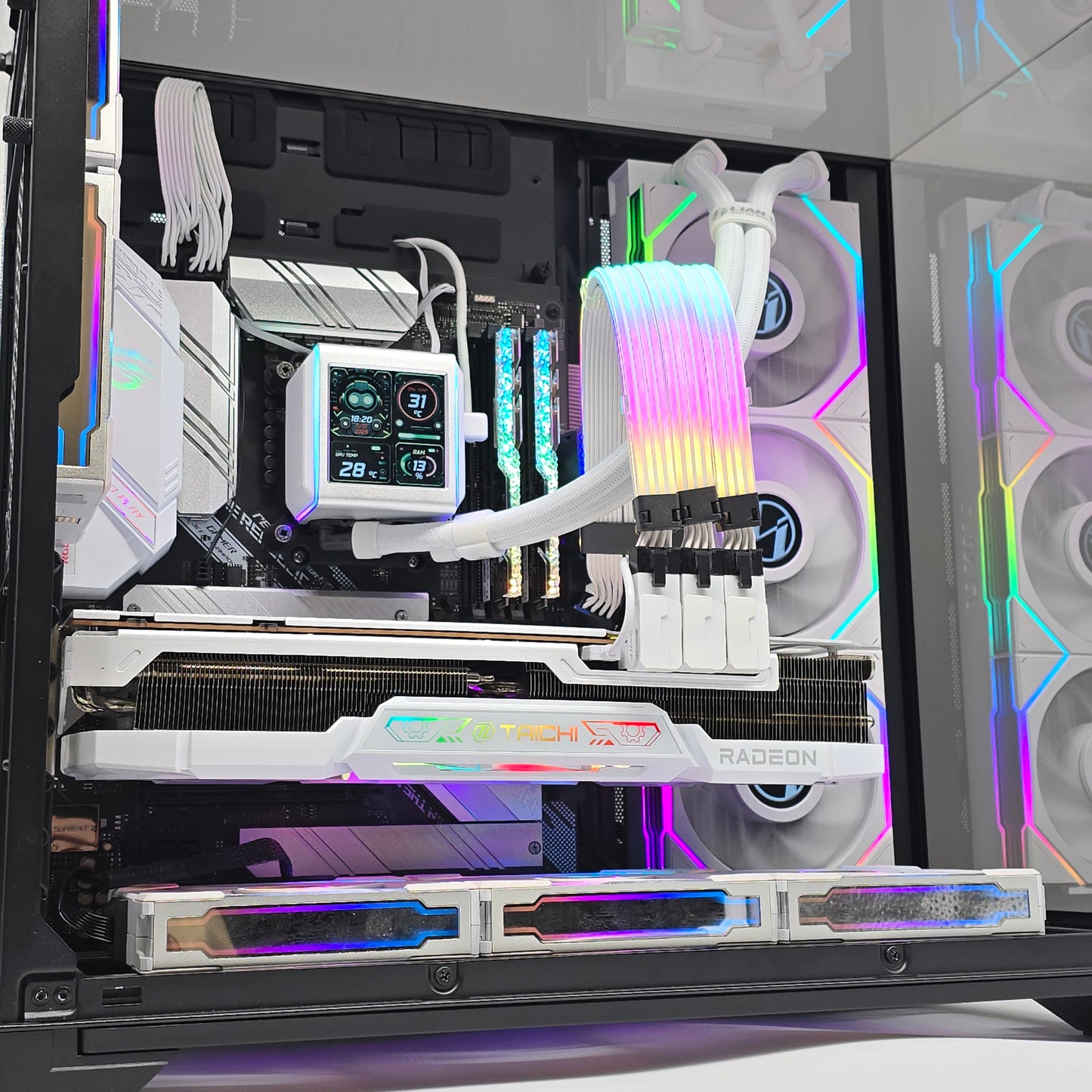 RX 7900 XTX, Ryzen 9 5900X, 32GB RAM, Lian Li O11 Vision Chrome Custom Liquid Cooled Gaming PC