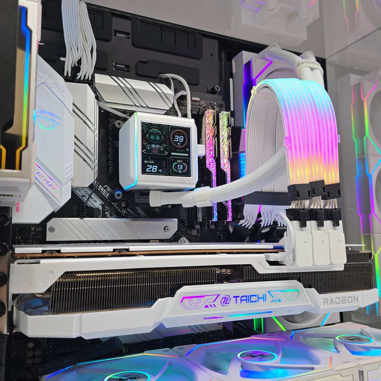 RX 7900 XTX, Ryzen 9 5900X, 32GB RAM, Lian Li O11 Vision Chrome Custom Liquid Cooled Gaming PC