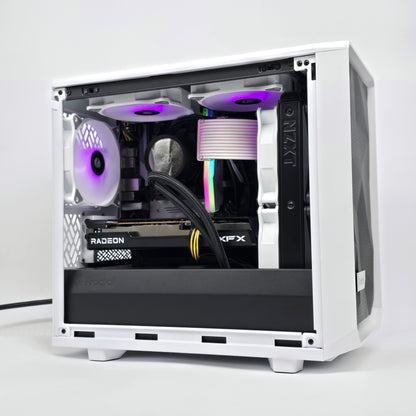 AMD RX 6600, Ryzen 5 4600G, 16GB RAM, 1TB NVMe, Mini-ITX Liquid Cooled Gaming PC