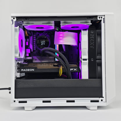 AMD RX 6600, Ryzen 5 4600G, 16GB RAM, 1TB NVMe, Mini-ITX Liquid Cooled Gaming PC