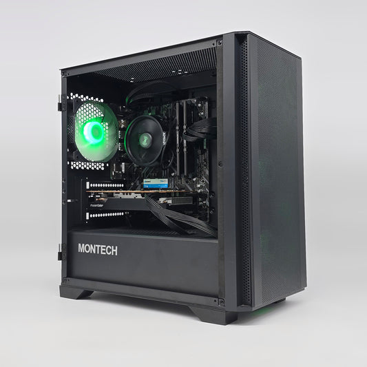 AMD RX 6600, Ryzen 5 5500, 16GB DDR4, Montech Air Gaming PC
