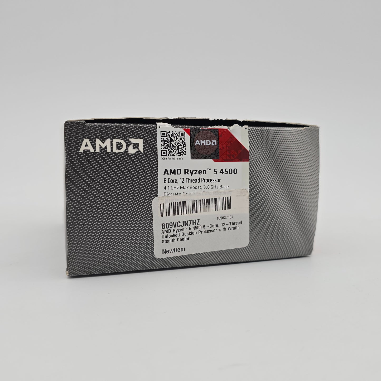 AMD Ryzen 5 4500, Socket AM4, Desktop Gaming Processor CPU