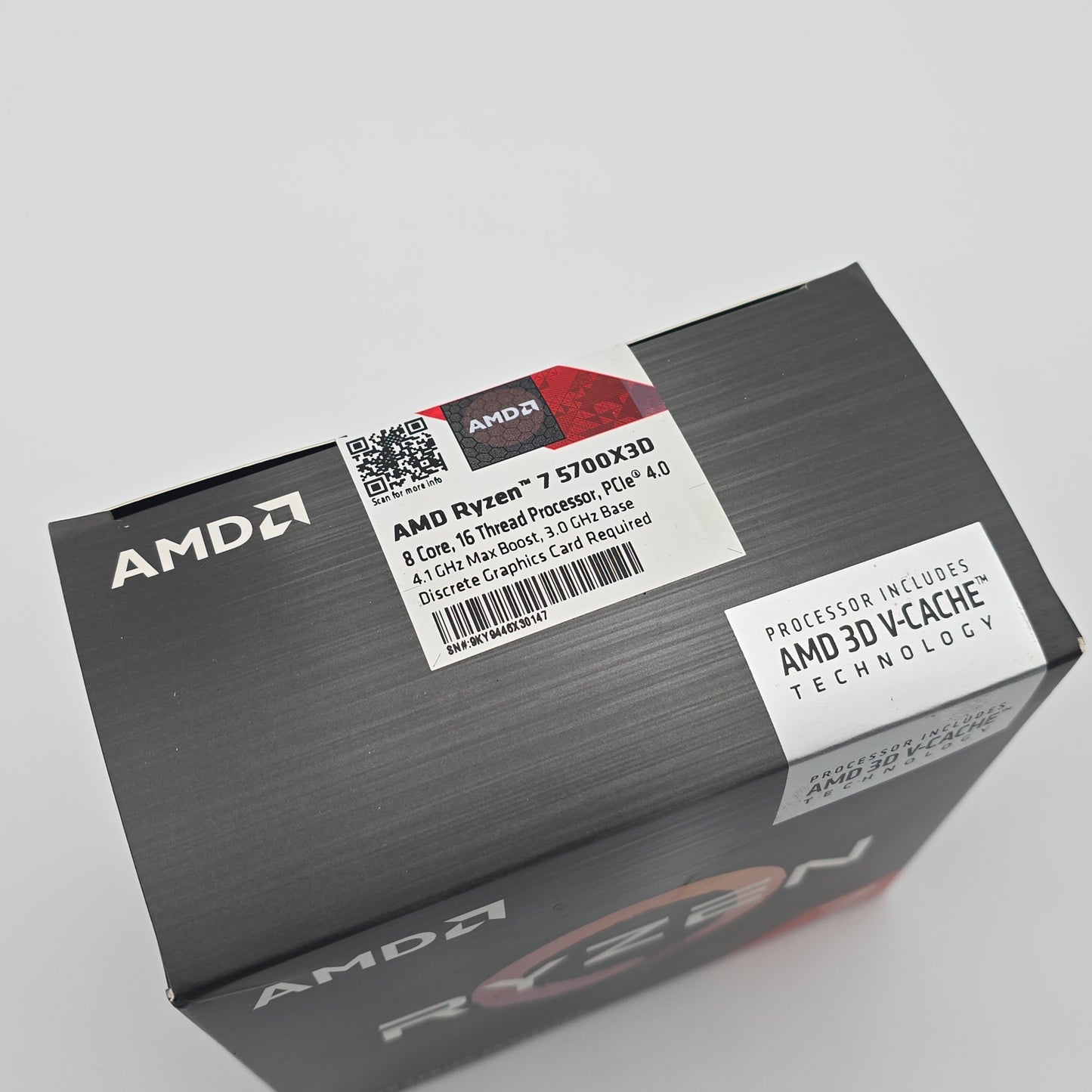 AMD Ryzen 7 5700X3D, Socket AM4 Gaming Processor CPU, Sealed New