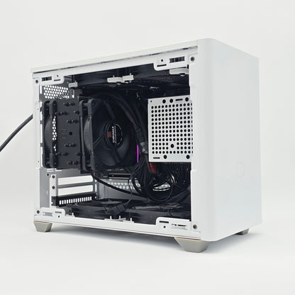 AMD Ryzen 9 7950X3D, 96GB DDR5, 2TB NVMe, Mini-ITX White Workstation Gaming PC