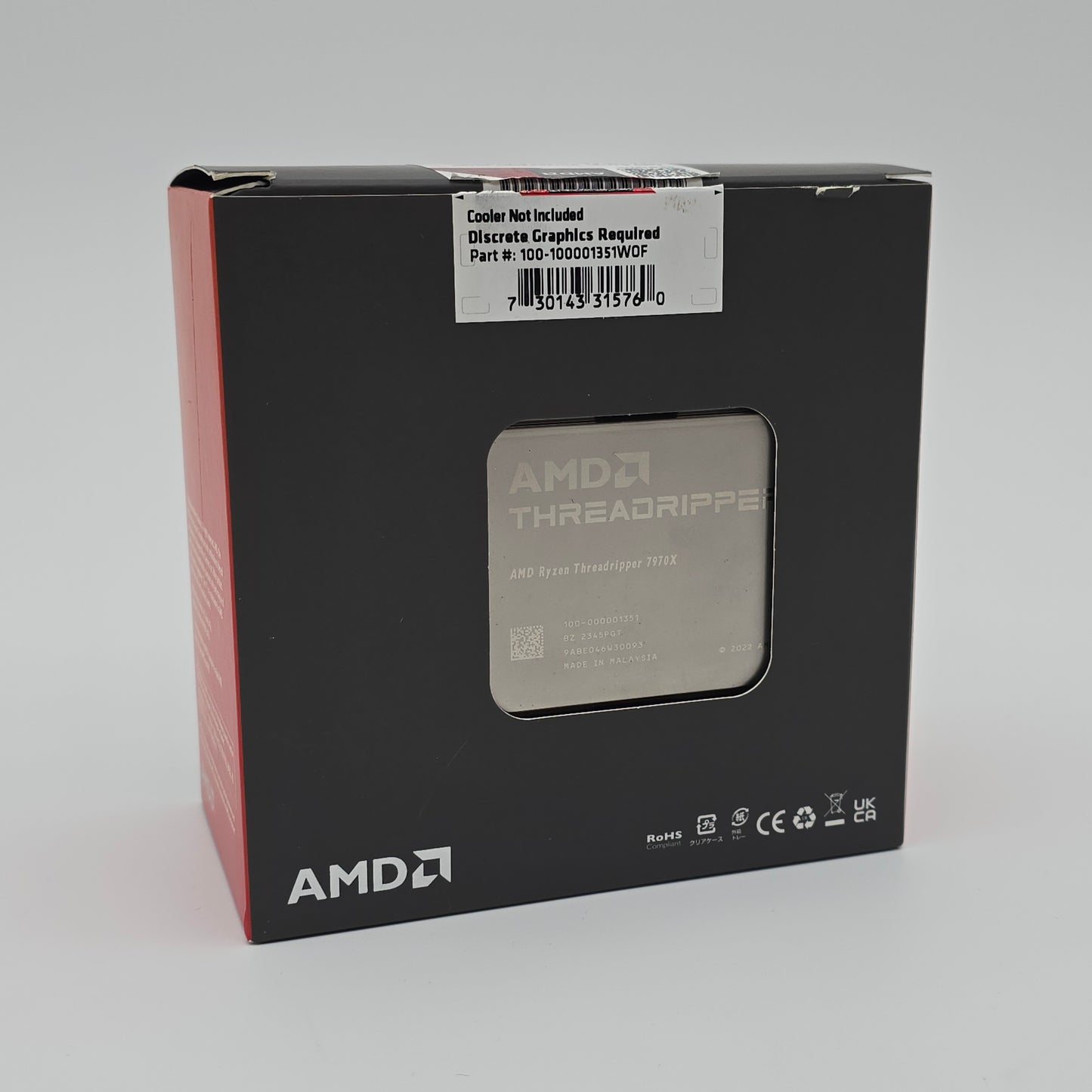 AMD Ryzen Threadripper 7970X, 32-Core, 64-Thread, Socket sTR5 Workstation Processor CPU