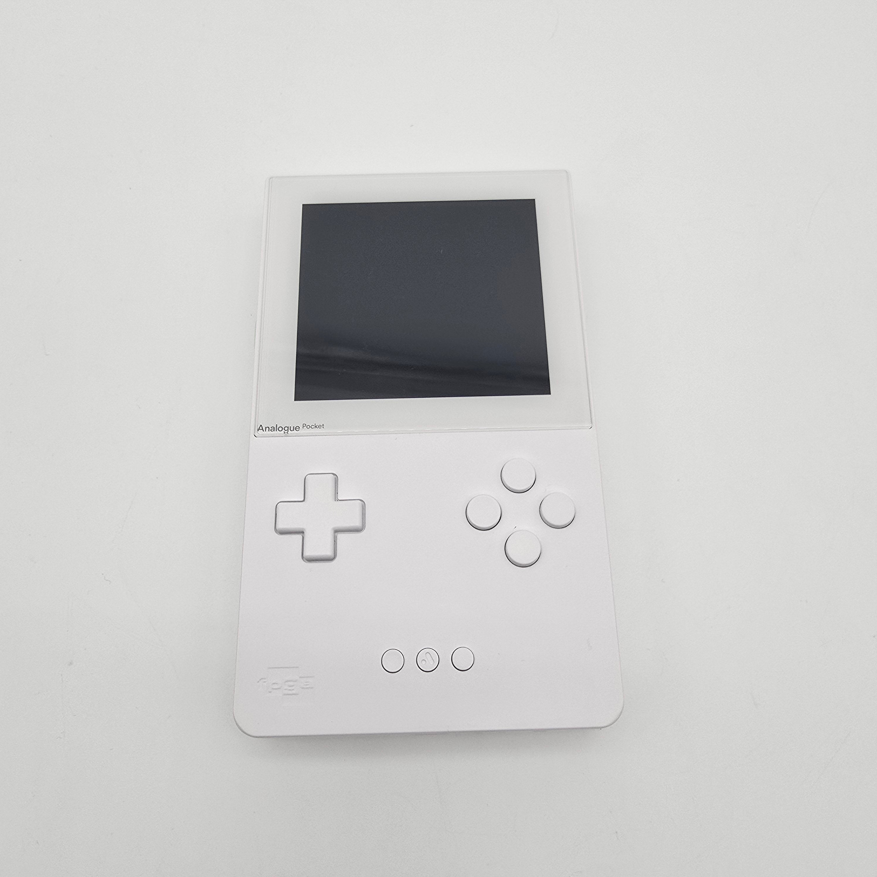 Analogue Pocket White Gaming Handheld w/ 1TB Micro SD and Hard
