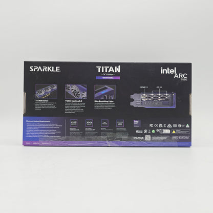 Intel ARC B580 Sparkle Titan OC 12GB, Intel Gaming Graphics Card GPU