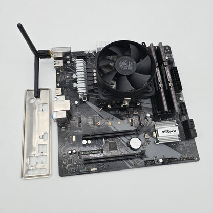 ASRock B450M Gaming Motherboard, AMD Ryzen 7 2700X CPU, 32GB T-Create DDR4 3600MHz RAM Combo
