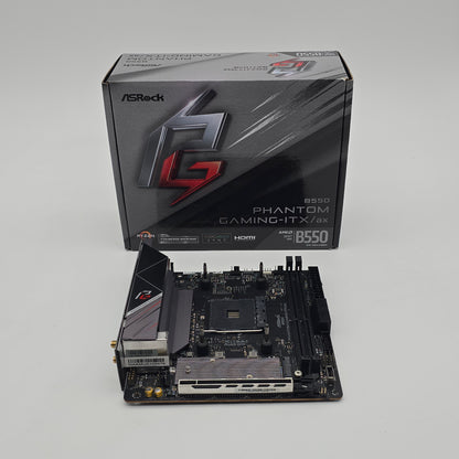 ASRock B550 Phantom Gaming ITX/ax, AMD AM4 Socket Mini-ITX Gaming Motherboard