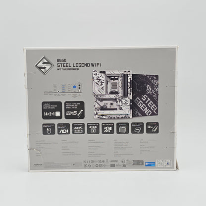 ASRock B650 Steel Legend WiFi, Socket AM5, ATX Desktop Gaming Motherboard