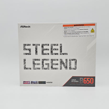 ASRock B650 Steel Legend WiFi, Socket AM5, ATX Desktop Gaming Motherboard