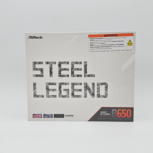 ASRock B650 Steel Legend WiFi, Socket AM5, ATX Desktop Gaming Motherboard