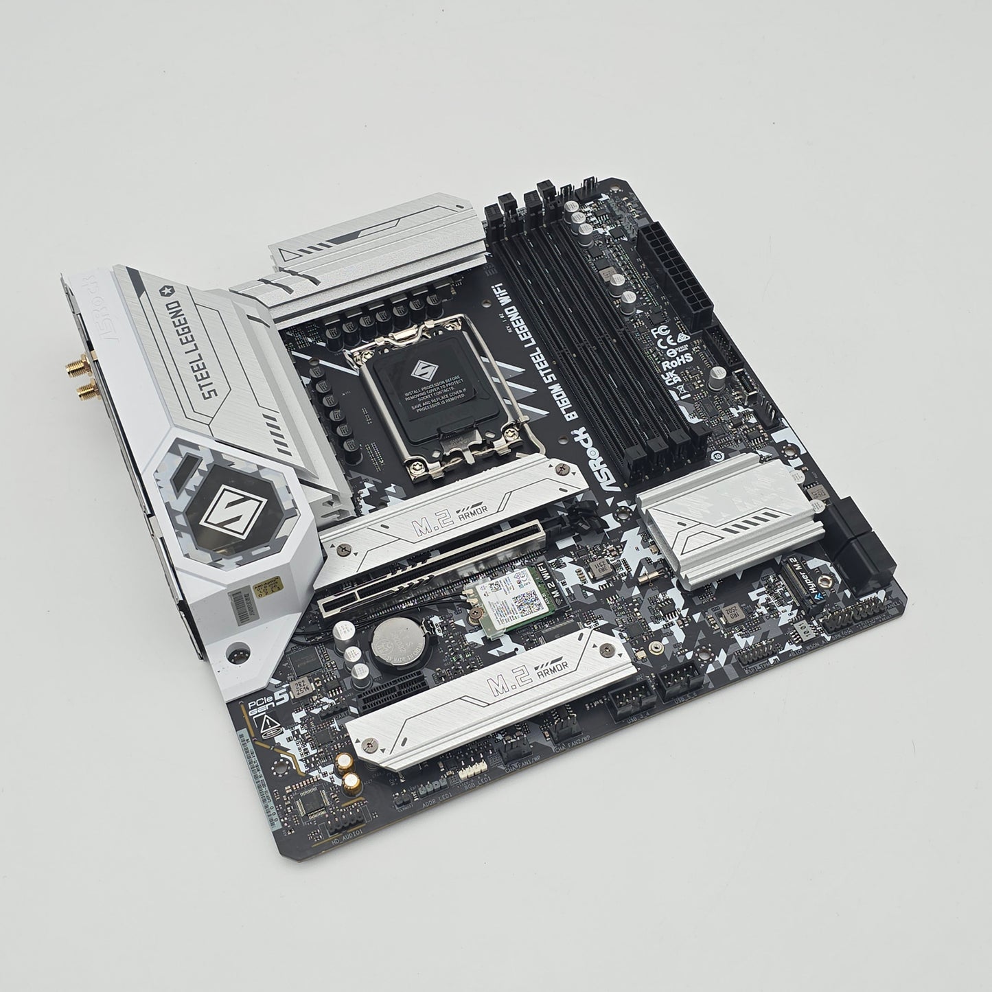 ASRock B650M Steel Legend WiFi, Socket LGA 1700, mATX Desktop Gaming Motherboard