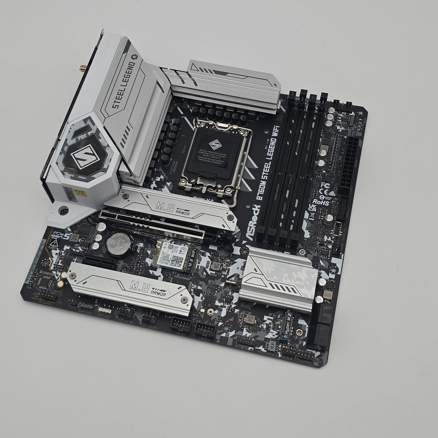 ASRock B650M Steel Legend WiFi, Socket LGA 1700, mATX Desktop Gaming Motherboard