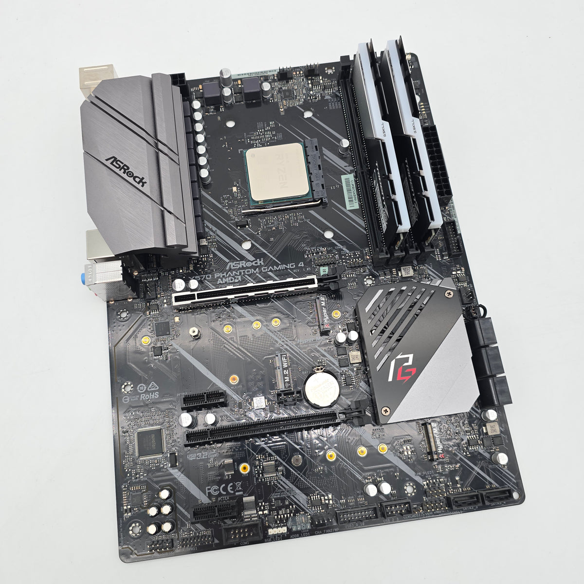 ASRock X570 Phantom Gaming 4 Motherboard, AMD Ryzen 9 5950X Processor CPU, 32GB G.Skill TridentZ DDR4 3600MHz RAM Combo