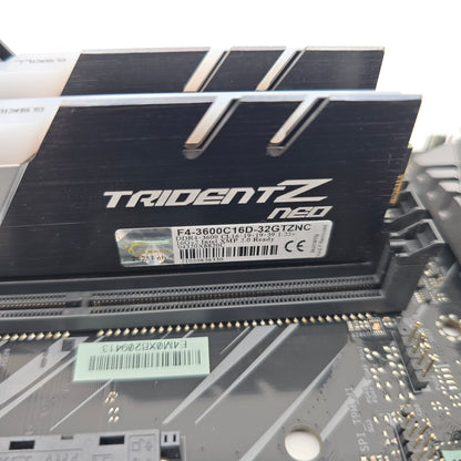 ASRock X570 Phantom Gaming 4 Motherboard, AMD Ryzen 9 5950X Processor CPU, 32GB G.Skill TridentZ DDR4 3600MHz RAM Combo