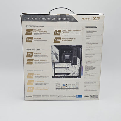 ASRock X670E Taichi Carrara, Socket AM5 EATX AMD Gaming Motherboard