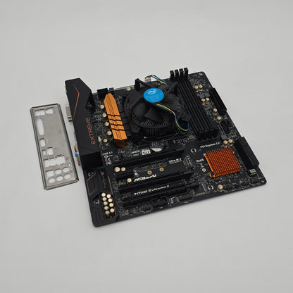 ASRock Z170M Extreme4 Motherboard with i5 6500 CPU and Cooler, Micro-ATX Gaming Motherboard