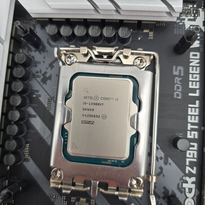 ASRock Z790 Steel Legend WiFi Gaming Motherboard, Intel Core i9-14900KF Gaming Processor CPU Combo