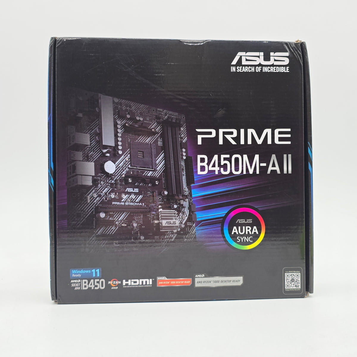 ASUS Prime B450M-A II, AMD Socket AM4, Micro-ATX Gaming Motherboard
