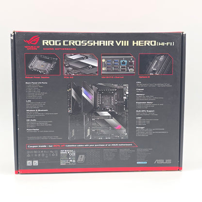 ASUS ROG Crosshair VIII Hero Wi-Fi, AMD AM4 Socket ATX Gaming Motherboard