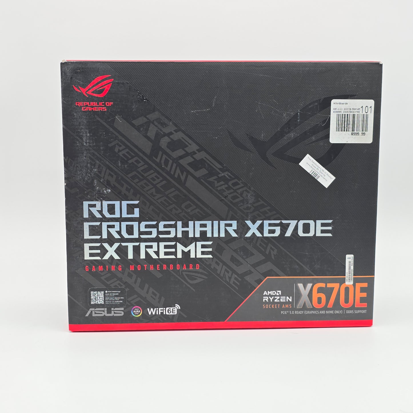 ASUS ROG Crosshair X670E Extreme, Socket AM5, ATX Desktop Gaming Motherboard