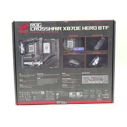 ASUS ROG Crosshair X870E Hero BTF, Socket AM5, ATX Desktop Gaming Motherboard