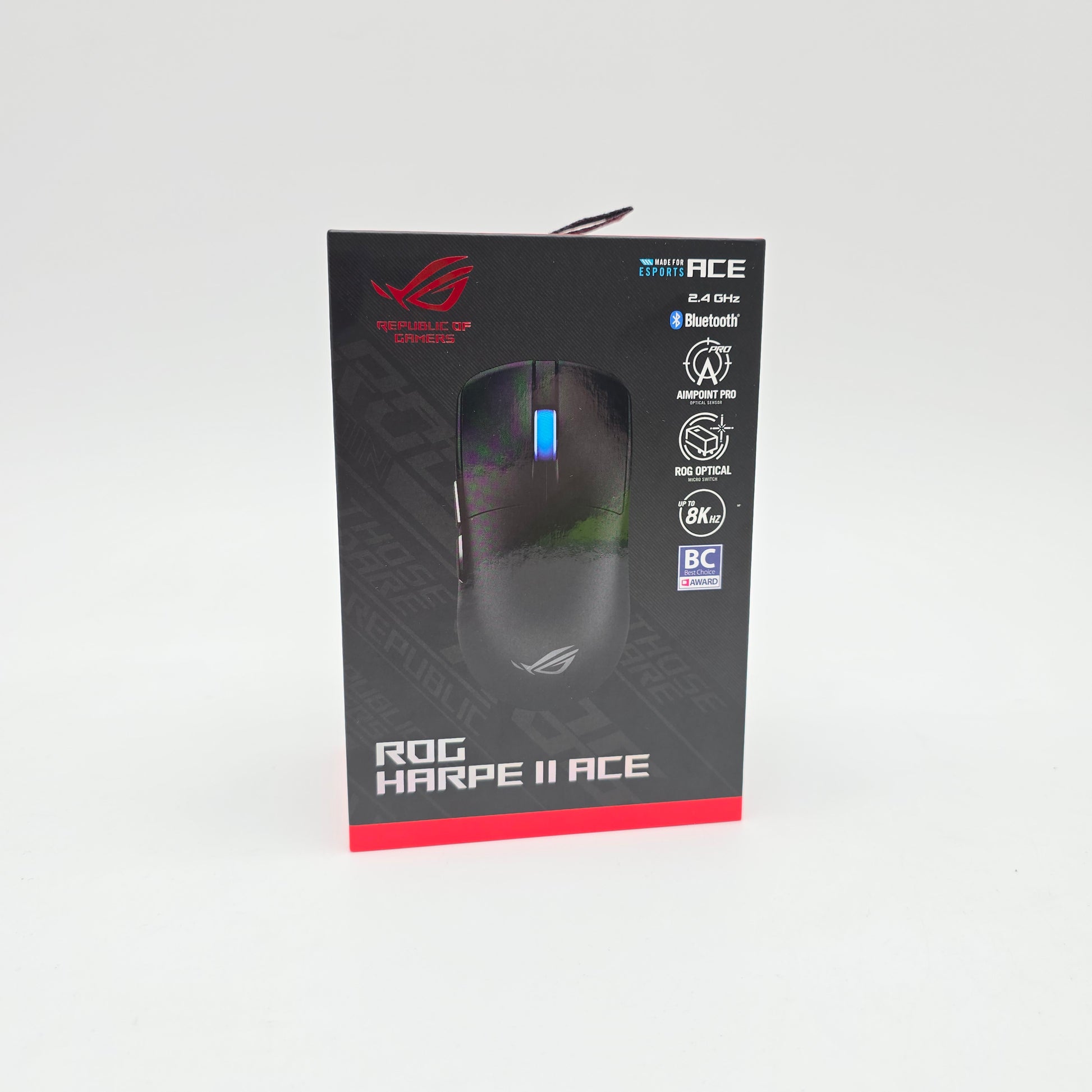 ASUS ROG Harpe II Ace Wireless Gaming Mouse, 2.4GHz Bluetooth Lightweight Esports Mouse