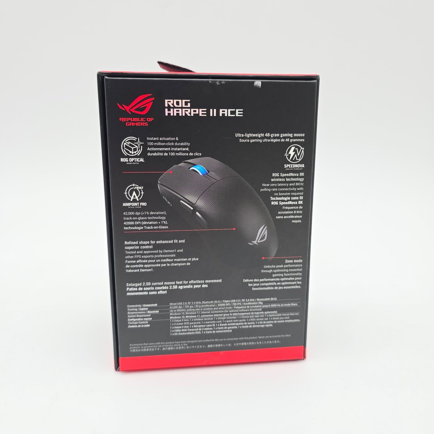 ASUS ROG Harpe II Ace Wireless Gaming Mouse, 2.4GHz Bluetooth Lightweight Esports Mouse
