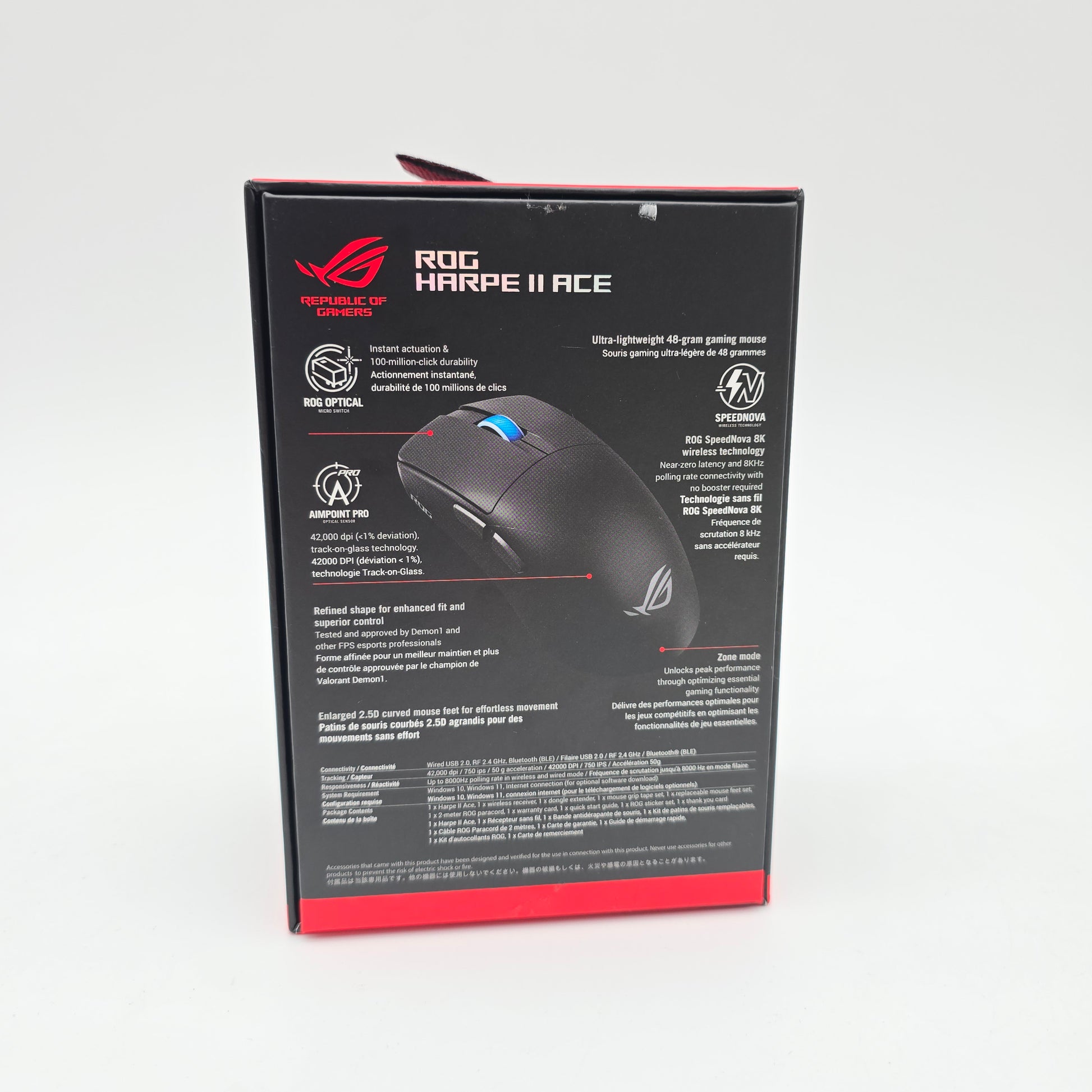 ASUS ROG Harpe II Ace Wireless Gaming Mouse, 2.4GHz Bluetooth Lightweight Esports Mouse