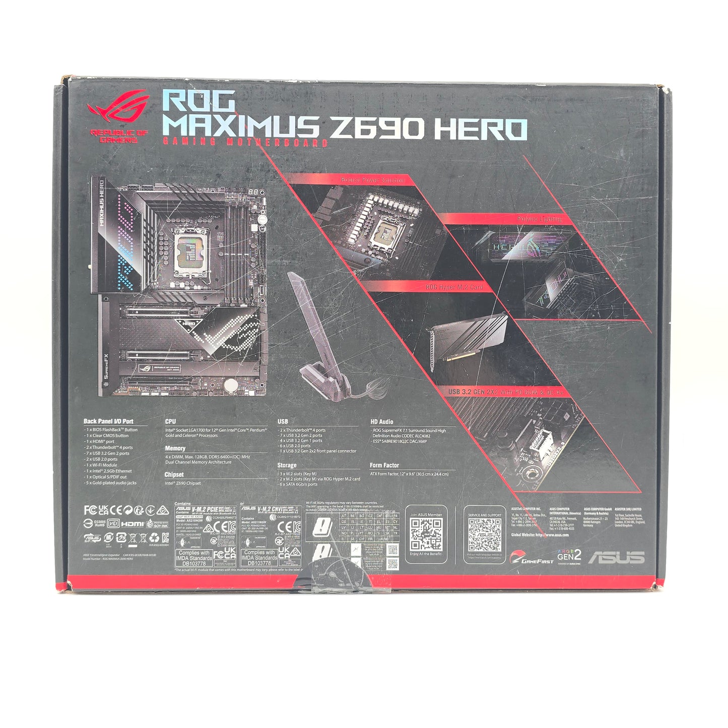 ASUS ROG Maximus Z690 Hero, Intel LGA1700, ATX Gaming Motherboard