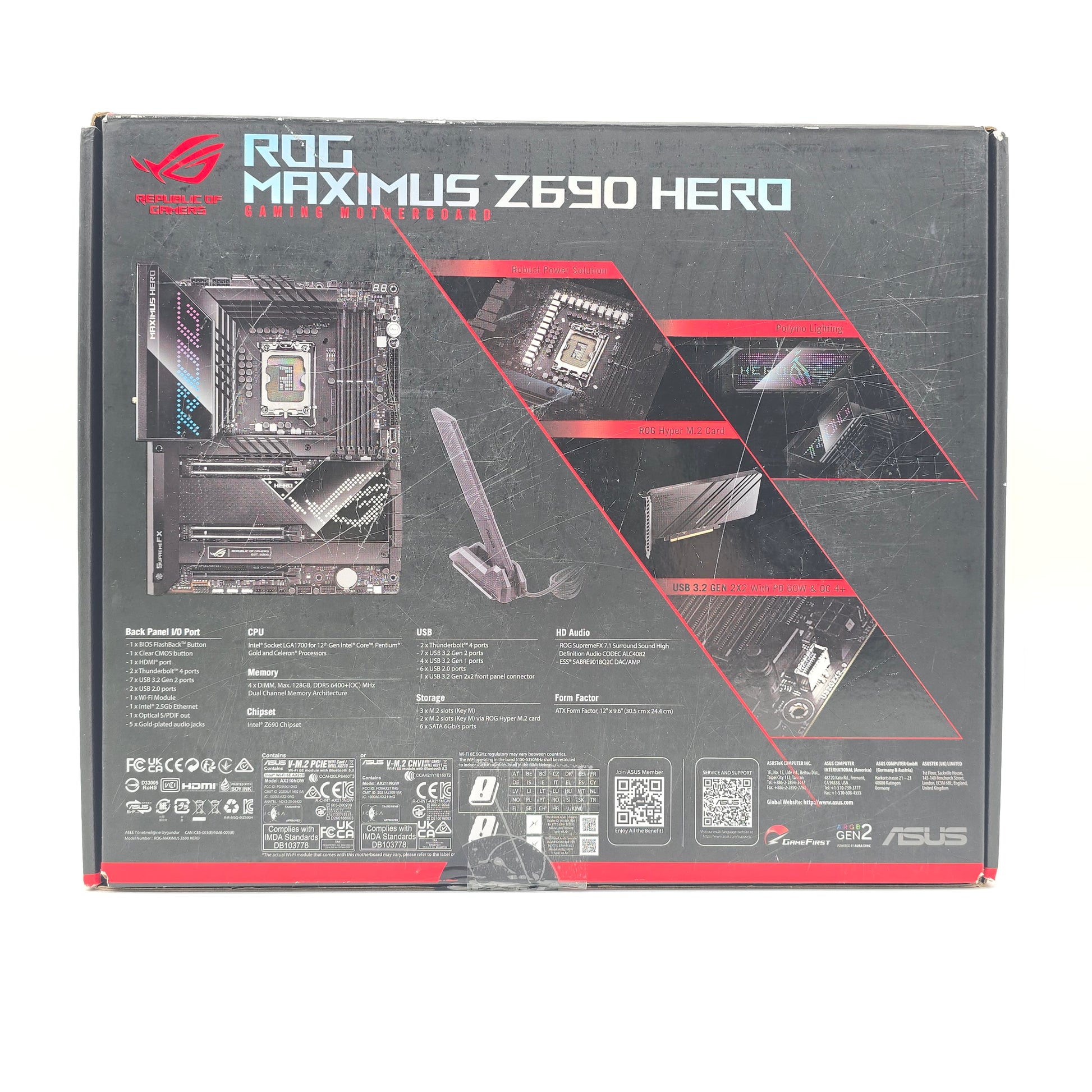 ASUS ROG Maximus Z690 Hero, Intel LGA1700, ATX Gaming Motherboard