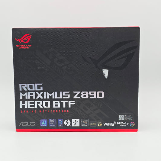 ASUS ROG Maximus Z890 Hero BTF, Intel Socket LGA 1851, ATX Desktop Gaming Motherboard
