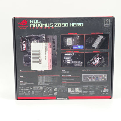 ASUS ROG Maximus Z890 Hero, Intel Socket LGA 1851, ATX Desktop Gaming Motherboard