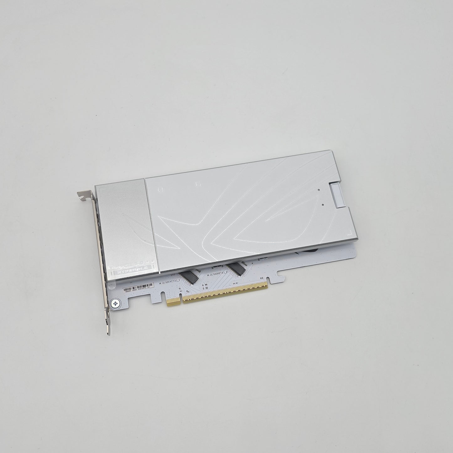 ROG Hyper M.2 NVMe Storage Expansion PCIe Card, White, from X870E ASUS ROG GLACIAL