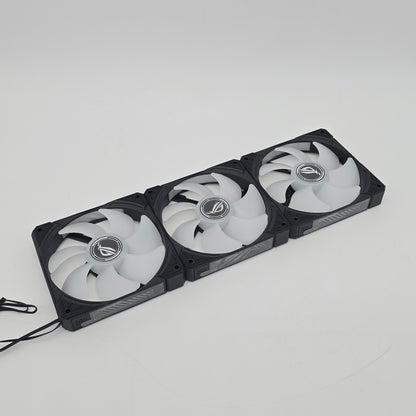 ASUS ROG RYUO IV 12C RGB Fans, 120mm PWM RGB-Addressable, for ASUS ROG RYUO IV Liquid Coolers