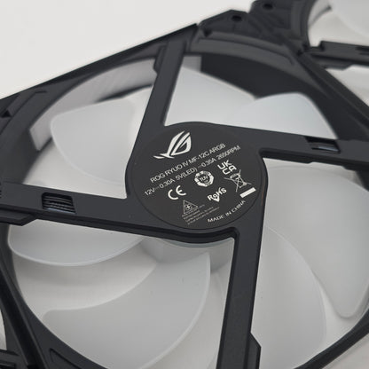 ASUS ROG RYUO IV 12C RGB Fans, 120mm PWM RGB-Addressable, for ASUS ROG RYUO IV Liquid Coolers