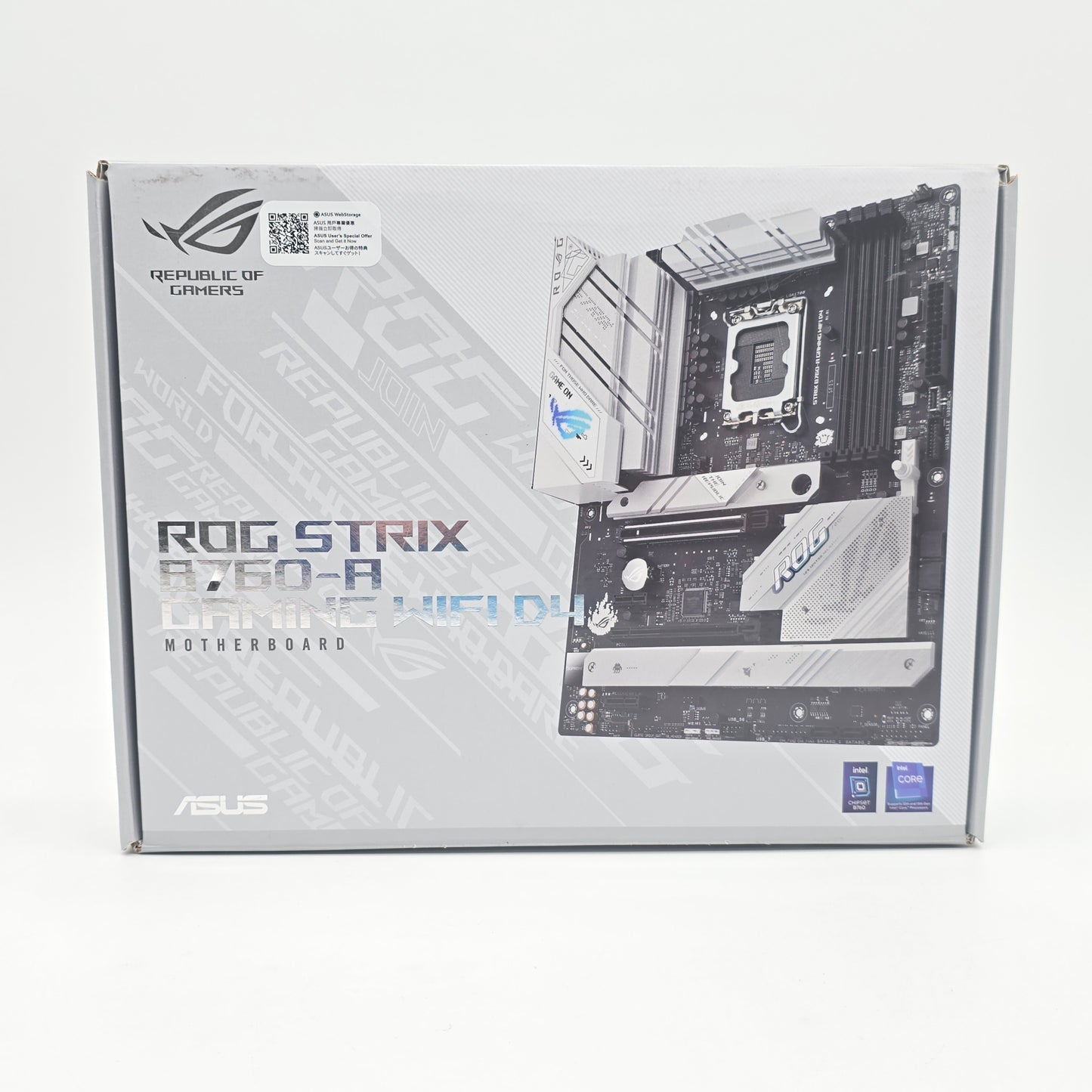 ASUS ROG STRIX B760-A Gaming WiFi D4, Intel Socket LGA 1700, ATX Desktop Gaming Motherboard