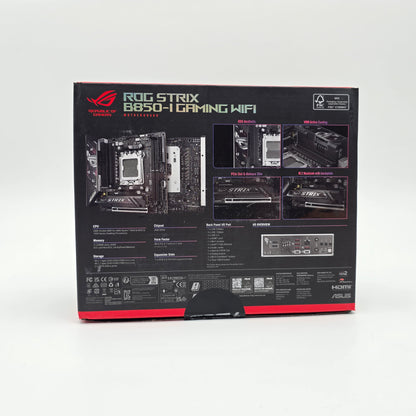 ASUS ROG STRIX B850-I Gaming WiFi, Socket AM5 Mini ITX AMD Gaming Motherboard