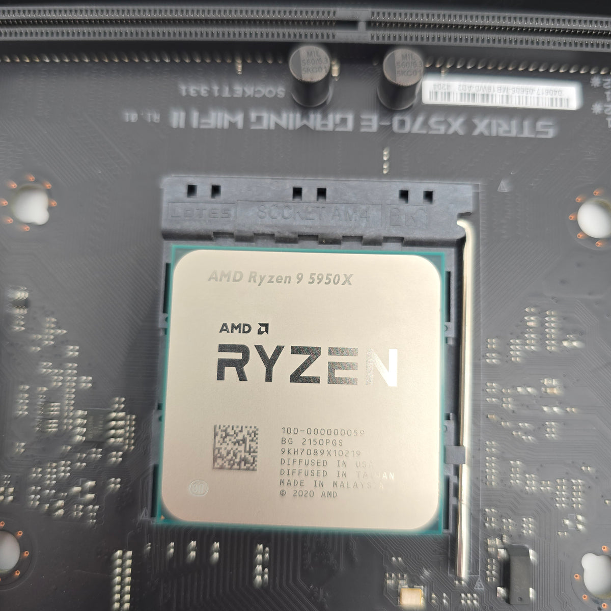 ASUS ROG Strix X570-E Gaming WiFi II Gaming Motherboard, AMD Ryzen 9 5950X Processor CPU Combo