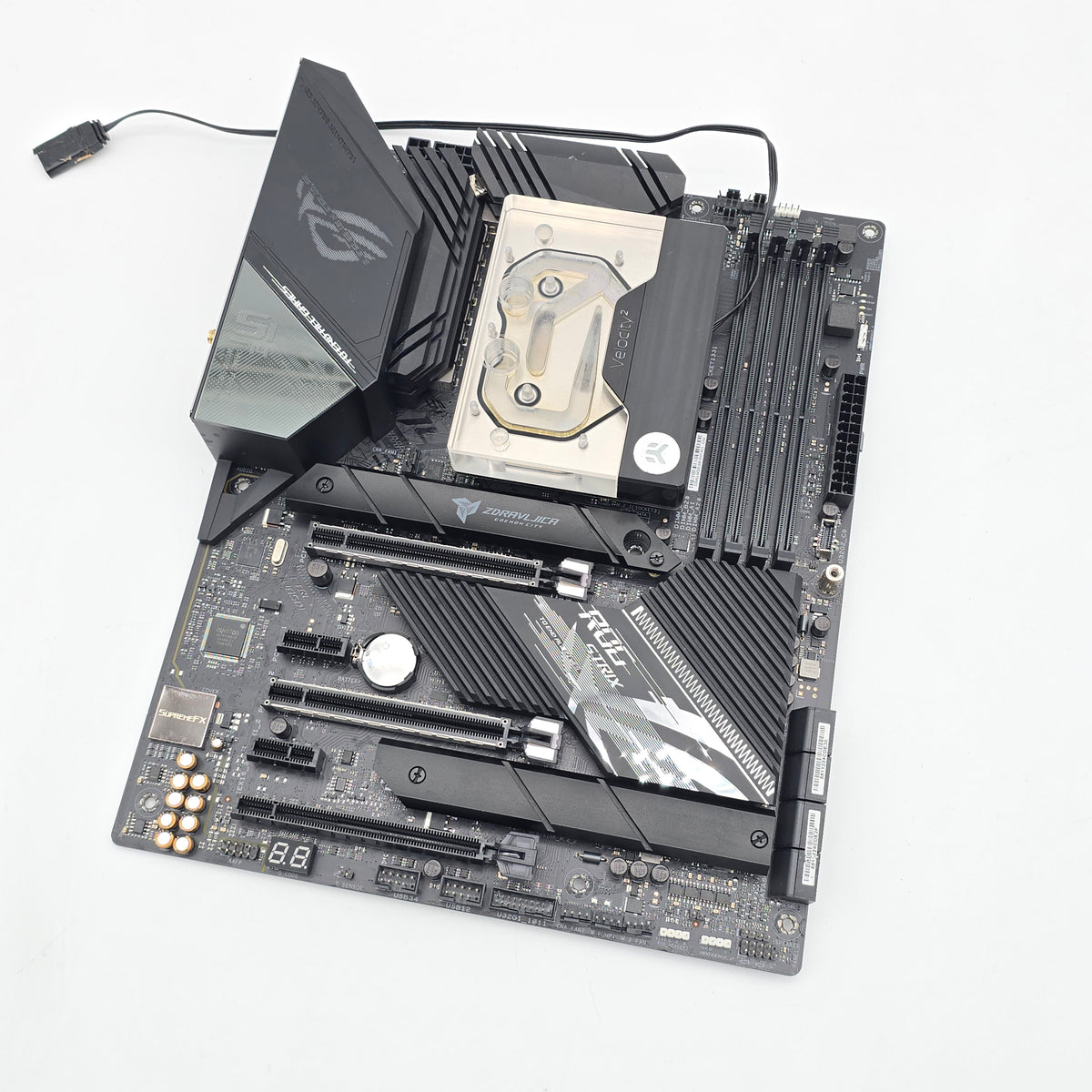 ASUS ROG Strix X570-E Gaming WiFi II Motherboard, AMD Ryzen 5950X CPU Combo w/ EK Velocity 2 Waterblock