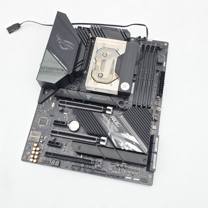 ASUS ROG Strix X570-E Gaming WiFi II Motherboard, AMD Ryzen 5950X CPU Combo w/ EK Velocity 2 Waterblock