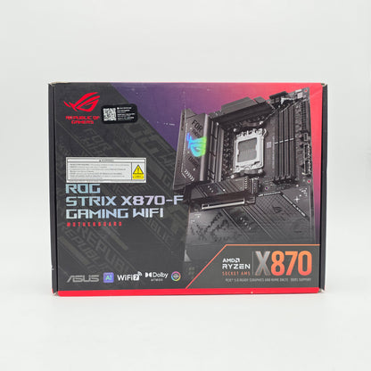 ASUS ROG STRIX X870-F Gaming WiFi, AMD Socket AM5, ATX Desktop Gaming Motherboard
