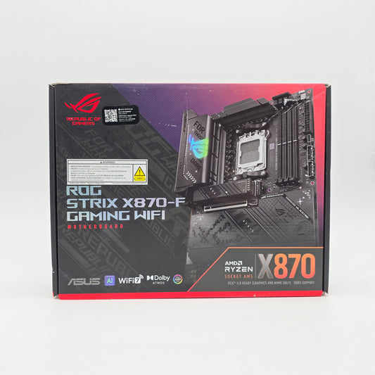 ASUS ROG STRIX X870-F Gaming WiFi, AMD Socket AM5, ATX Desktop Gaming Motherboard