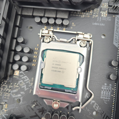 ASUS ROG STRIX Z390-E Gaming Motherboard, Intel Core i9-9900K, Corsair Vengeance RGB 32GB DDR4 Desktop Gaming Memory RAM Combo