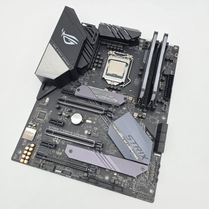 ASUS ROG STRIX Z390-E Gaming Motherboard, Intel Core i9-9900K, Corsair Vengeance RGB 32GB DDR4 Desktop Gaming Memory RAM Combo