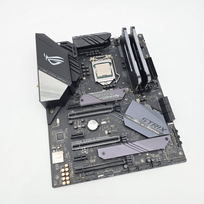 ASUS ROG STRIX Z390-E Gaming Motherboard, Intel Core i9-9900K, Corsair Vengeance RGB 32GB DDR4 Desktop Gaming Memory RAM Combo