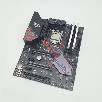 ASUS ROG Strix Z390-H Gaming ATX Motherboard, Intel Core i9-9900K CPU, 32GB Corsair Dominator Platinum DDR4 Memory RAM Combo